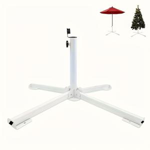 TEMU 유니버설 헤비듀티 휴대용 방풍 비치 우산 베이스, 크리스마스 트리 스탠드, 접이식 앵커 (파티오 우산 전용)