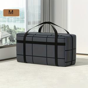 TEMU 손잡이가 있는 특대형 고하중 이사용 가방, 크리스마스 아이템 보관용 가방, 옷, 이불 등을 위한 공간 절약형 정리용 크리스마스 트리 가방 내부 가방, 가정, 침실, 옷장 수납 및 여행용 정리에 적합, 대형 담요 보관용 가방