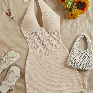 TEMU 세련된 커버업이 있는 패셔너블한 비치 드레스 디자인