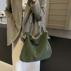 TEMU 캐주얼 코듀로이 크로스바디 백, 스포츠, 여행 및 학교용 스냅 클로저가 있는 대용량 호보 숄더 퍼스 - 다용도 여성용 핸드백