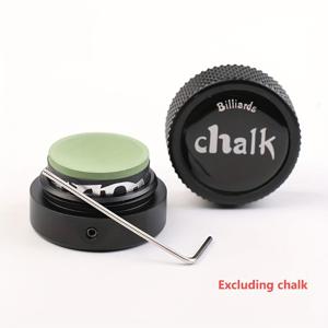 TEMU 당구용 분필꽂이 1개, 원형 실용 도구, 당구 액세서리, 자석식 미니 분필깎이 케이스 용기 원형 상자, 클립과 함께 사용하는 당구용품