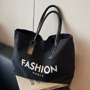 TEMU 2024 신상 대용량 토트백 - 여대학생을 위한 패셔너블 핸드백, 수업 및 외출에 완벽한 여성용 가방