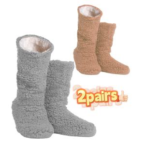 TEMU 미끄럼 방지 밑창과 부드러운 테디 소재가 특징인 포근한 여성용 앵클 부츠