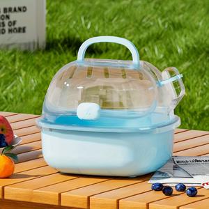 TEMU 햄스터 케이지 1개, 휴대용 운반용 케이지, 소형 동물 서식지, 꿀読개, 꽃쥐, 황금햄스터용 휴대용 야외용 케이지, 파노라마형 휴대용 가방, 소형 동물 용품