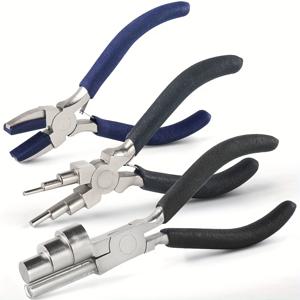 TEMU 플라스틱 헤드 플라이어, 6단 와이어 래핑 플라이어, 대형 헤드 3단 와이어 래핑 플라이어를 포함한 3종 세트. 내마모성 및 녹 방지 기능이 있어 다양한 주얼리 와이어 래핑 작업에 적합합니다.