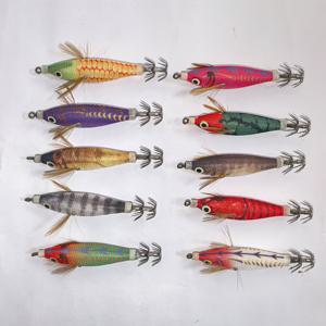 TEMU 10개입 야광 오징어 & 새우 루어 - 이중 레이어 우산 훅 포함 - 민물/바닷물 겸용 - 야간 낚시, 오징어, 새우, 해양 생물에 적합 - 멀티 바다 미끼