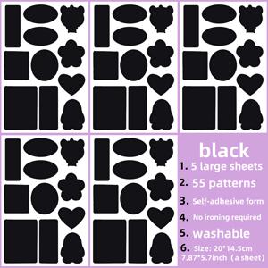 TEMU 55가지 패턴의 5장, 다림질 필요 없는 자가 접착 패치 스티커, 옷 스티커, 팔꿈치 재킷, 의류, 비옷, 텐트, DIY 액세서리, 세탁 가능