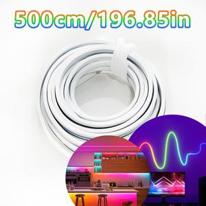 TEMU AMILL 생동감 넘치는 RGB LED 네온 로프 라이트 - 40/118/196인치, USB 전원 및 음악 동기화, 현대적인 홈 데코, 파티 및 축제용 유연한 DIY 조명, 벽 장식용 네온 사인