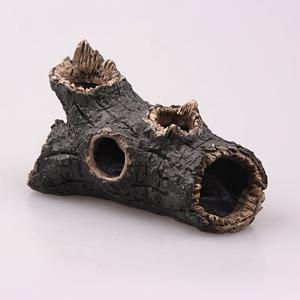 TEMU 어항용 레진 장식품, 건조한 나무 모양의 속이 빈 나무 줄기 디자인, 물고기와 새우의 은신처 만들기에 적합