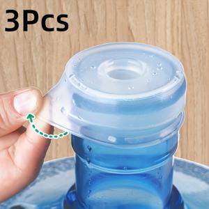 TEMU 2/3개 물병 캡, 5갤런 물병 캡, 53-65mm 나사산 상단 물병 캡에 적합, 누수 방지 및 재사용 가능한 물병 캡, 물 디스펜서에 적합, 내부 버클 포함