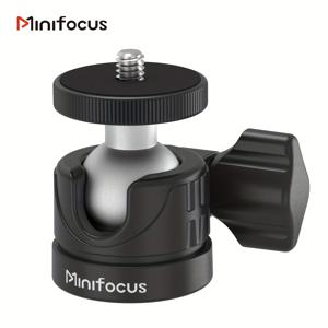 TEMU MINIFOCUS 미니 볼 헤드, 1/4'' 커넥터가 있는 삼각대 헤드, DSLR 카메라, 캠코더, 모니터, 스마트폰, 경량 마이크 및 마그네틱 베이스 슬라이더에 적합