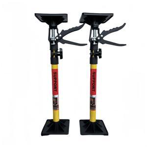 TEMU 2개 망원형 지지봉, 길이 조절 가능(19.7~45.3인치), 망원형 지지봉, 조절식 삼발이 지지 시스템, 미끄럼 방지 목공 설치용, 도어 리프팅 지지 도구