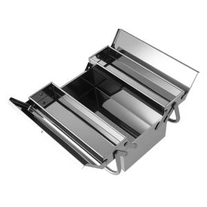 TEMU 가정 및 자동차 수리에 설계된 스테인리스 스틸로 제작된 접이식 금속 공구 상자