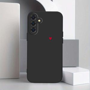 TEMU 폰 케이스: 갤럭시 S25 S24 S23 S22 S21 S23+ S22+ S21+ 라이트 플러스 울트라 FE 5G용 패션 아트 러브 하트 패턴 커버 선물, 소프트 사이드 블랙 화이트 폰 케이스