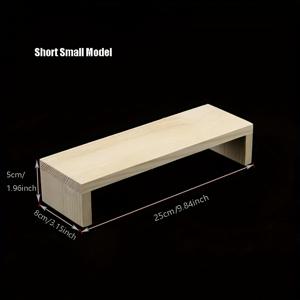 TEMU 나무 도톰한 U자형 조립식 수납 선반, 단축형 1개(낮은/중간/높은) / 연장형 1개(낮은/중간/높은), 장난감, 피규어, 화장품용 다용도 탁상용 정리함, 가정용 수납을 위한 책상 및 서랍 정리함