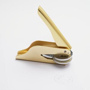 TEMU 맞춤 제작 엠보싱 도장, 스테인리스 골드 핸드헬드 인감 (개인 로고 및 텍스트 가능), 결혼식 초대장, 상업용 도서관 회사 로고에 적합