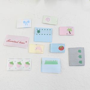 TEMU 10개 귀여운 수제 패브릭 자수 라벨 - 스크랩북, DIY 공예 태그, 선물, 핸드메이드 잡지 저널, 장식용 핸드북 소재, 의류, 헤어 액세서리, 스카프 & 가방용