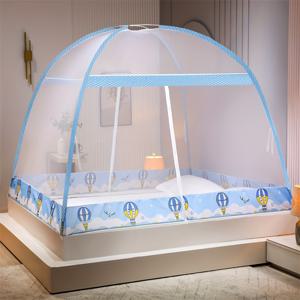 TEMU 설치 불필요한 몽골 유르트 스타일 강철 철사 모기장 1개, 1초 퀵 오픈 설치, 간단하고 편리함, 360° 전방위 모기 방지, 야외 캠핑 텐트용 넓은 공간, 모기를 막아주는 강화형 메쉬, 만화 모기장, 여름 침실 침구, 가정용 패션 장식 보호 커버, 먼지 커버 - 학생 기숙사 및 침실에 적합, 사계절 사용 가능