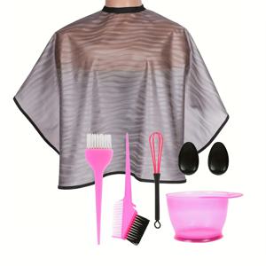 TEMU 7-in-1 전문가용 미용 도구 세트 | 인체공학적 빗이 있는 염색 볼 | 미용사 및 이발사용으로 적합한 6pcs 풀 헤어 타입 호환 귀걸이, 크리스마스 발렌타인데이 선물