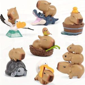 TEMU YGMONER 7개 카피바라 대시보드 피규어 23인치 귀여운 차량 내부 장식