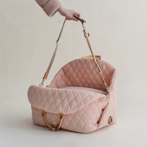 TEMU 소형 강아지용 토끼 고양이 캐리어, 대형 포켓 소프트 사이드 접이식 여행용 개 운반 가방, 강아지 차량 시트