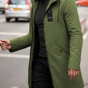 TEMU 남성용 미드 레인지 트렌치 코트, 조절 가능한 후드 및 드로스트링, 대형 포켓 디자인. 가볍고 통기성이 뛰어나며, 일상적인 캐주얼 웨어, 데이트에 적합한 스타일리시하고 다재다능한 아이템입니다.