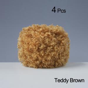 TEMU 부드럽고 폭신한 퍼지 원단 털실 볼 4개, 각 50g - 매우 편안하고 촉감이 부드러움, 지갑 만들기, DIY 뜨개질 및 코바늘 프로젝트, 모자, 스카프, 스웨터, 백팩, 쿠션, 담요, 신발에 완벽 - 신학기, 스승의 날, 추수감사절, 크리스마스, 새해 선물을 위한 스타일리시한 가을 겨울 패션 공예품