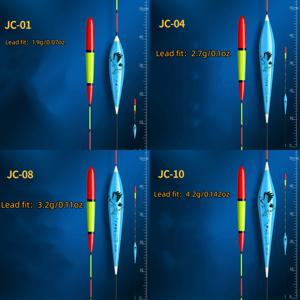 TEMU 4개 세트 낚시용 플로트 - 밝은 블루 & 레드 드리프트 부버, 담수/해수 낚시에 적합한 나노 드리프트 플로트, 장거리 캐스팅 가능, 튼튼한 플로트와 보관 튜브 포함, 초보자부터 전문가까지 완벽한 선택, 생동감 넘치는 디자인의 고품질 플로트