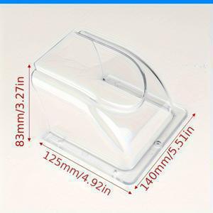 TEMU 야외 초인종 비 방수커버 1개, 출입통제기 방수 투명 출석 기계 지문 인식기용 야외 비 가리개 차양 방수 보호 박스, 대부분의 야외 초인종 출입통제기와 호환, 장비 미포함