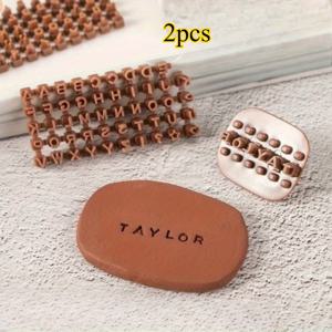 TEMU DIY 세라믹/폴리머 클레이 스탬프 & 몰드 - 글자, 숫자, 심볼 스탬프 & 수제 비누 몰드 호환 - 도자기, 비누 만들기, 폴리머 클레이 아트용 플라스틱 아트 도구 - 세라믹, 클레이, 비누 공예용 프레스 몰드