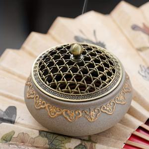 TEMU 세라믹 향로, 가정용, 접시 향로, 홈 테이블 장식품, 향로 접시 버너