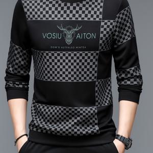 TEMU 라운드넥은 스포츠 및 캐주얼 웨어에 적합하며, 스타일리시한 장식 패턴이 특징입니다. 이 긴팔 스웨트셔츠는 부드럽고 신축성이 뛰어나며 편안하여 남자친구를 위한 완벽한 선물이 될 것입니다.