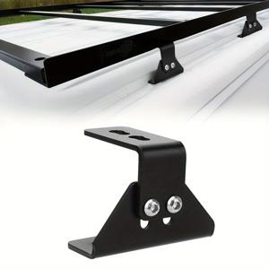 TEMU ALPHARACK 범용 장착 키트용으로 설계된 높이 조절 가능한 튼튼한 90° 루프 랙 브래킷. RV 루프 레일 확장 장착 브래킷 및 볼트 포함. 드릴링 없이 설치 가능.