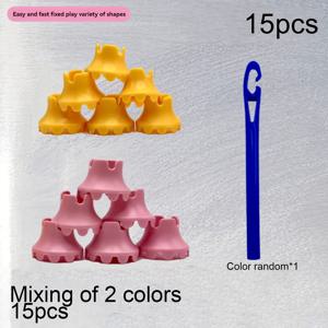 TEMU 컬링 로드, 한국 스타일 흡인기 도구, 볼륨 펌 스틱을 포함한 펌 용품 15개입