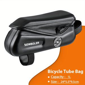 TEMU 플립업 자전거 탑 튜브 가방 - 산악 자전거 및 로드 자전거에 이상적인 선택, 핸들바 공구 키트, 전면 휴대폰 홀더 및 스타일리시한 디자인 자전거 가방 추가