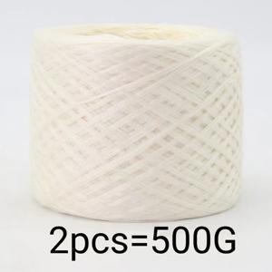 TEMU 2개입 (500그램) 멀티 스트랜드 털실 볼, 섬세하고 부드러움, 생생한 색상, 균일한 두께, 촉감이 따뜻함, 스웨터, 숄, 코스터, 러그, 스카프, 모자, 신발과 같은 뜨개질 및 코바늘 뜨개질 프로젝트에 적합