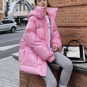 TEMU 광택 워셔블 따뜻한 캐주얼 여성 겨울 코트