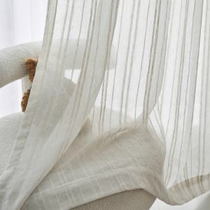 TEMU 1개 모던 일본식 블렌드 쉬어 - 자연스러운 보일 커튼, 태피룸, 차사, 서재, 베이윈도우용 로드 포켓