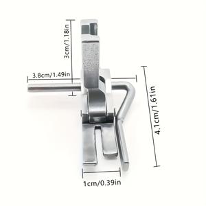 TEMU 컴퓨터화된 플랫베드 재봉틀 P803 폭 조절식 솔기 여유량 게이지 압발 1개 - 토프스티치 엣지 가이드
