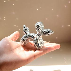 TEMU 수집용 피규어, 감성 디스코 볼 장식, 학술 스타일 아파트 홈 , 매력적인 방 장식, 강아지 애호가를 위한 선물, 발렌타인데이에 완벽