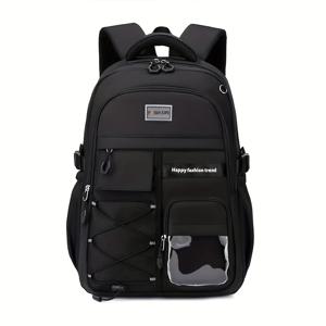 TEMU 넓고 가벼운 여행용 백팩, 통근자를 위한 이상적인 제품. 여러 수납 공간과 쿠션 처리된 어깨 스트랩이 특징입니다. 이 접이식 노트북 가방은 대학, 직장, 데이트 여행에 적합하며, 내구성이 뛰어난 나일론으로 제작되었습니다.