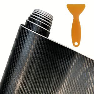 TEMU 3D 대형 사이즈 카본 파이버 바디 스티커 차량 데칼, 블랙 색상 변경 필름 (차량용), 간편한 필앤스틱 접착 비닐 소재, 방수 및 내구성, 자동차, , 컴퓨터, 휴대폰 개조 장식 스티커에 적합