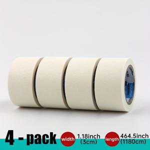 TEMU [3cm 폭 멀티 롤 콤비네이션 팩] 흰색 마스킹 테이프, 높은 점도, 흔적 없음, 강력한 마스킹 테이프, 방습, 가정용 사무실 수공예, 벽 장식, 페인팅 프레임, 창의적인 미술, 차량 필름, 정밀 전자 제품