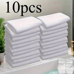 TEMU 화이트 워시클로스, 다기능 내구성 가정용 타월, 부드럽고 편안한 높은 흡수력 재사용 가능 가정용 세트, 호텔, 욕실, 주방, 스파에 적합, 페이스 타월, 풀 목욕 타월, 극세사 타월, 손가락 타월로 사용 가능