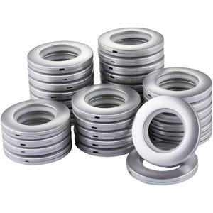 TEMU 50개입 커튼 아일렛 직경 플라스틱 링, 창문 샤워 드레이프용 커튼봉에 아일렛 키트를 좀 더 조용하게 사용 가능, 거실용