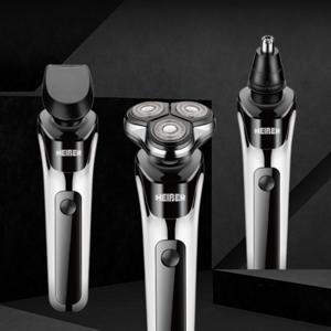 TEMU 남성용 다기능 전기면도기, 스테인리스 재질, 코털 커터, 정확한 머리, 부드러운 면도, 세탁이 없는 전기 면도기