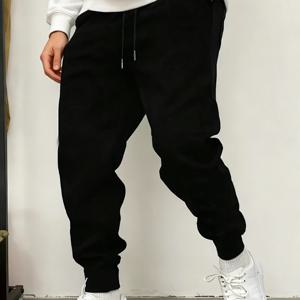 TEMU 봄/여름 신상 스포츠 팬츠, 주름 방지 약간 신축성 있는 조거 팬츠, 드로스트링과 커프 레그, 베이직 커플룩, 남성용 긴 바지, 러닝 피트니스 팬츠, 패션 트렌디 팬츠, 락 힙합 팬츠