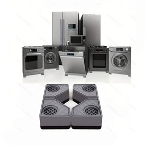 TEMU 세탁기용 신제품 진동 방지 패드 4개, 미끄럼 방지, 충격 흡수, 소음 감소, 방습 받침대, 세탁기 및 건조기 이동 방지, 가정용 세탁기, 건조기, 냉장고용 보호 지지대패드, 소음 및 진동 전달 차단, 진동 방지 안정기 지지발, 흔들림 및 소음 감소, 가구 보호