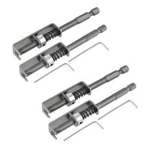 TEMU 8개 자석 스크류 드릴 비트 홀더 세트 | 스프링 작동 스크류 가이드 액세서리 - 드릴 및 임팩 드라이버용 한 손 스크류 포지셔닝, 조절용 홀더 4개 및 렌치 4개 포함