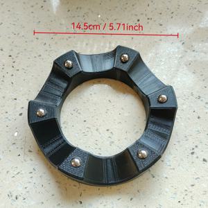 TEMU 볼링공 스피너 스탠드 1개, 사용하기 쉬운 다중 각도 그립이 있는 360° 부드럽게 회전하는 컵홀더, 볼링공용 범용 액세서리, 최적의 성능, 세척 및 광택 결과 제공, 볼링공용 하드 플라스틱 스탠드